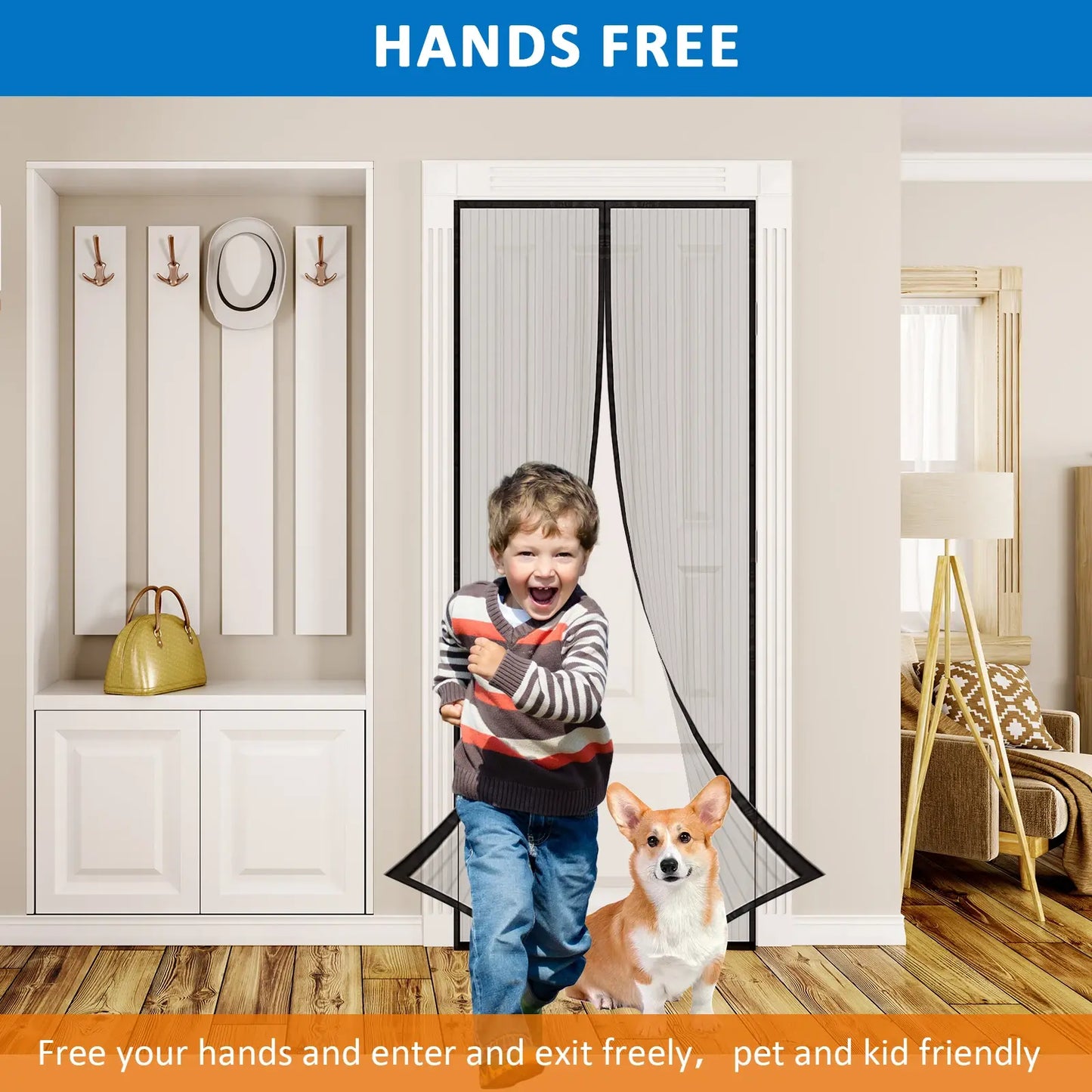 Magnetic Screen Door Net