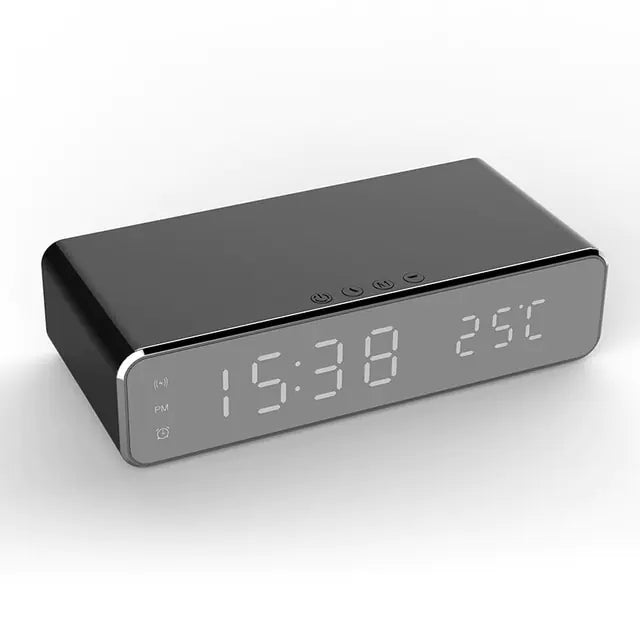Alarm Clock with Wireless Charger