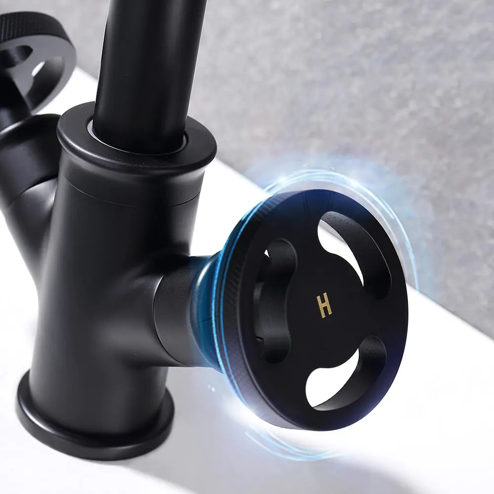 Basin Faucets Black Brass