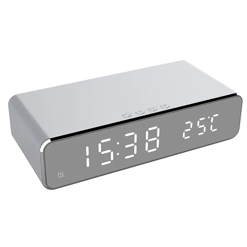 Alarm Clock with Wireless Charger