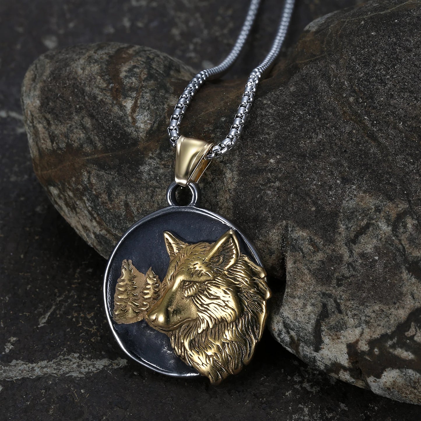 Wolf Head Necklace