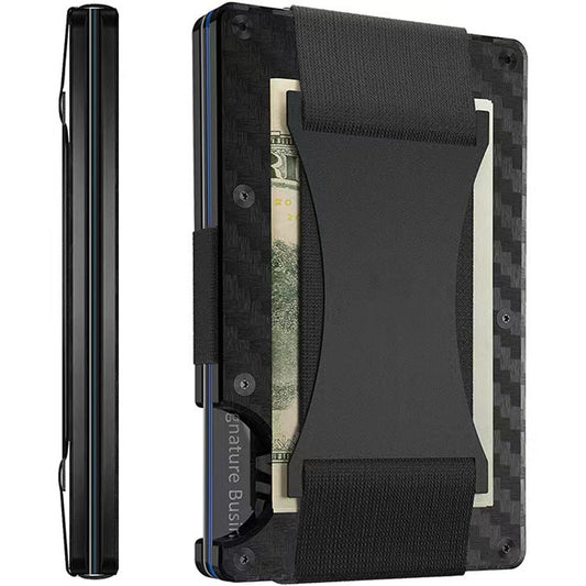 Card holder wallet organization featuring a sleek design for easy card and cash storage.