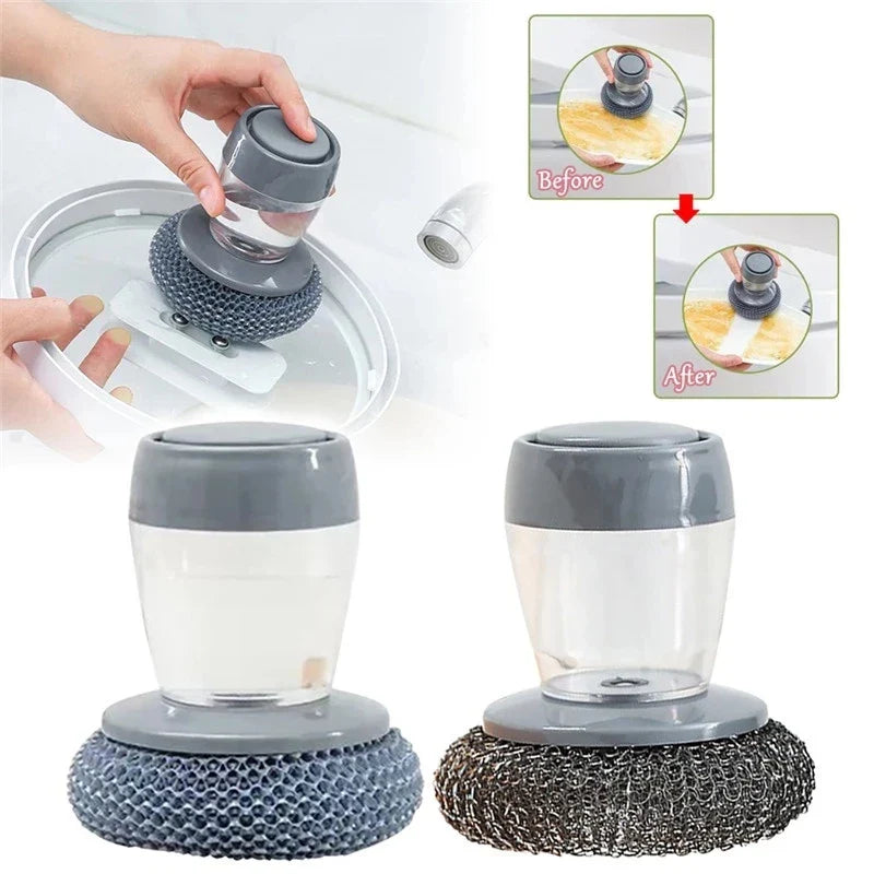 Soap Dispenser Palm Brush For Pots