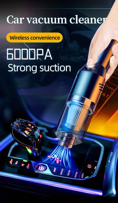 Wireless Car Vacuum Cleaner with Powerful Suction