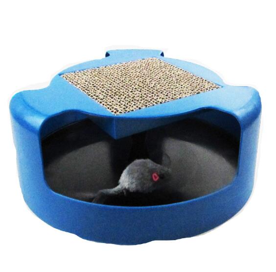 Cat Toy with Mouse and Scratching Pad