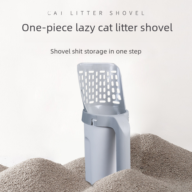 Portable Large Capacity Cat Litter Scoop with Bags