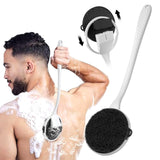 Silicone Back & Body Scrubber with Detachable Handle