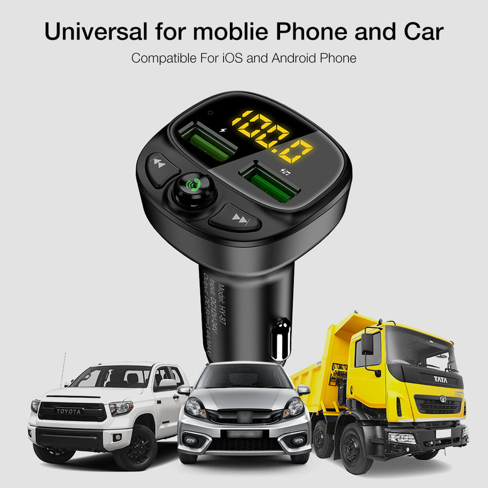 Car Bluetooth Charger, Player, and Receiver