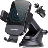 15W Wireless Car Charger with Smart Sensor Mount