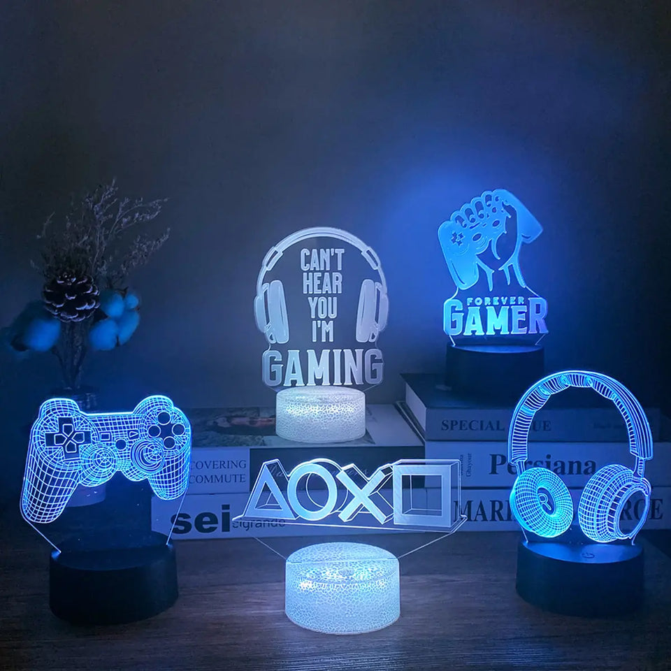 3D Gaming Setup Lamps