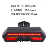 Smart Auto Brake Sensing Light Bicycle Wireless Turn Light