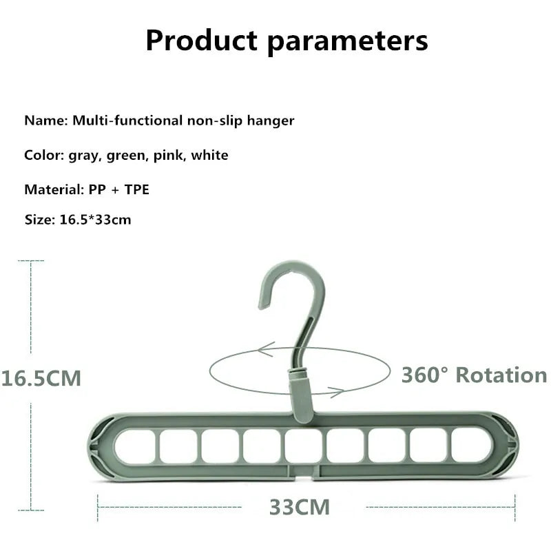 hanger storage rack for closet organization