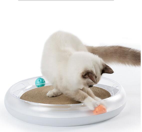 Multi-Functional Cat Scratching Pad and Toy