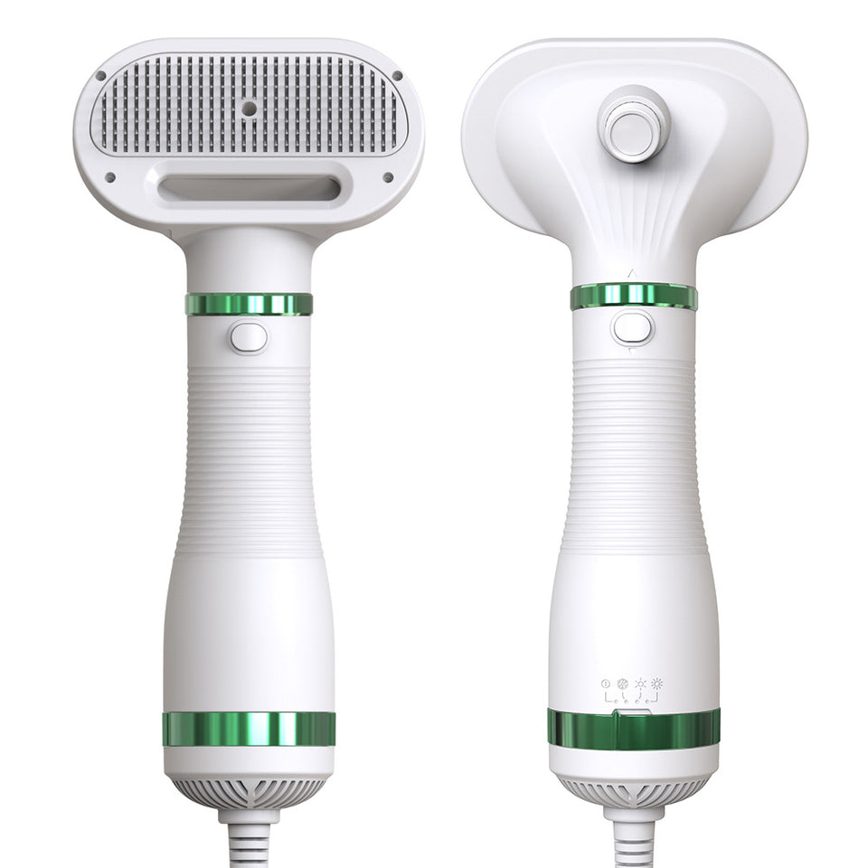 2-in-1 Pet Grooming Dryer and De-shedding Brush