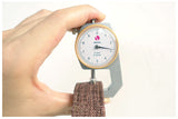 Brown Checkered Pet Leash and Collar Set