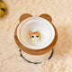 Mickey single bowl rack / Yellow cat