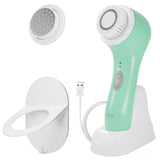 Spa Sciences - NOVA - Sonic Cleansing Brush with Bristles & Infusion System – Anti-Aging Facial Exfoliating Waterproof and USB Rechargeable