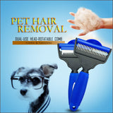 Pet De-Shedding Brush for Dogs and Cats, Grooming Tool