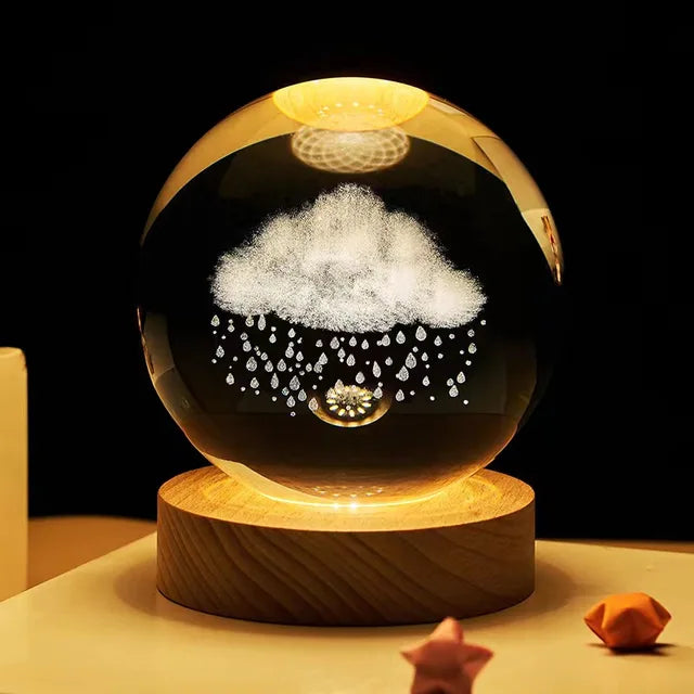 Crystal Night Light Ball