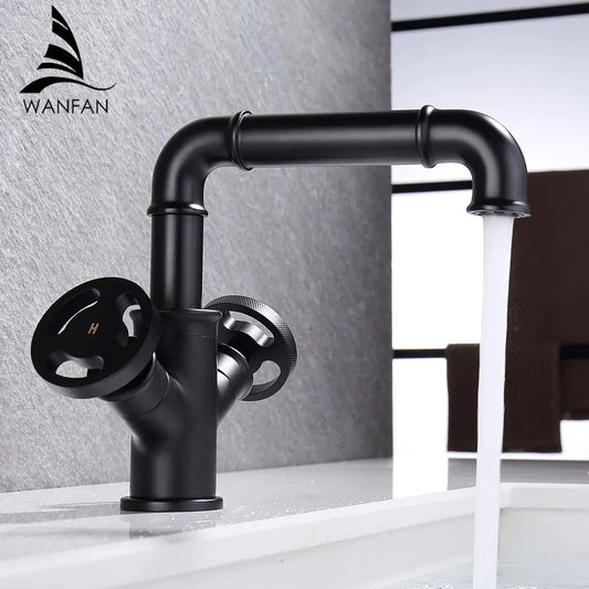 Basin Faucets Black Brass