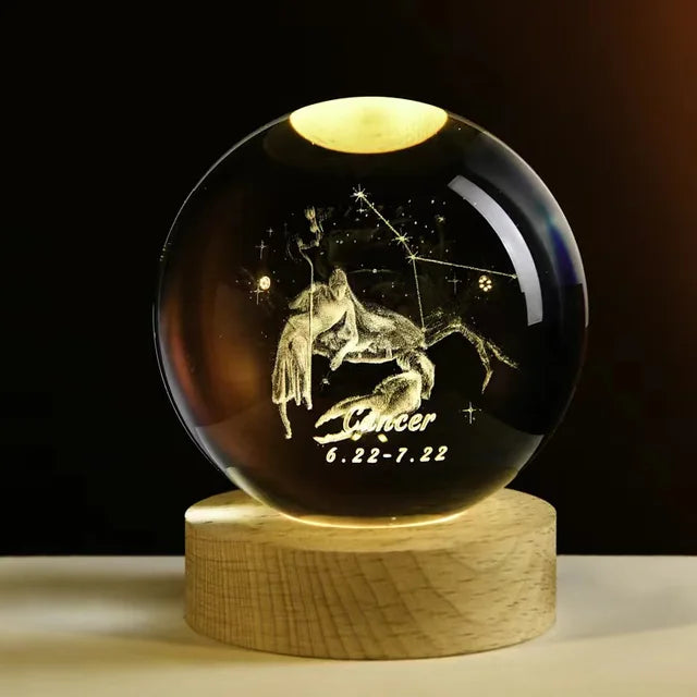 Crystal Night Light Ball