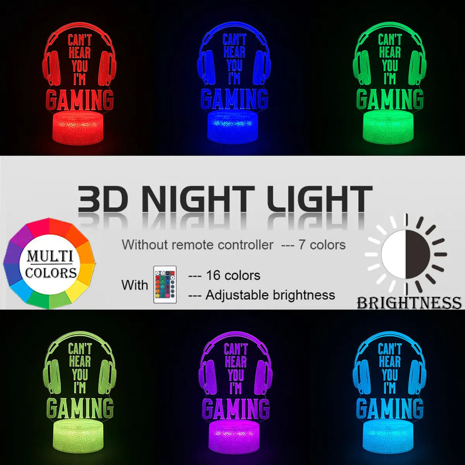 3D Gaming Setup Lamps