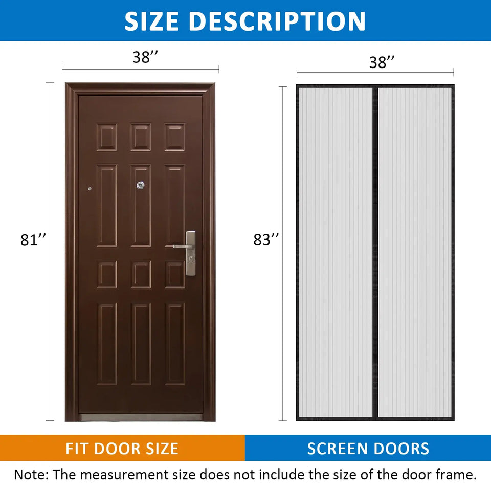 Magnetic Screen Door Net