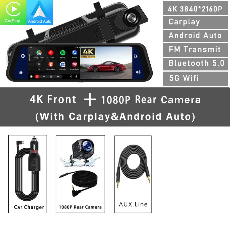 Dash Cam Rearview Mirror